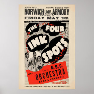 Ink Spots Jazzplakat - Norwich Armory Poster
