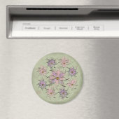 Ink Stain Blume Mandala Magnet (In Situ (Geschirrspüler))