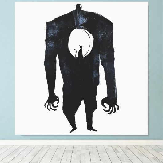 Ink Talking Fantasy V06 A Cat from Hölle Leinwanddruck (Insitu (Holzboden))