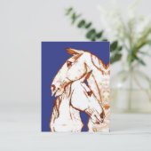 Ink Talking Fantasy V07 HORSE V02 Postkarte (Stehend Vorderseite)