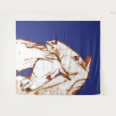 Ink Talking Fantasy V07 HORSE V02 Wandteppich (Vorderseite (Horizontal))