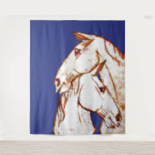 Ink Talking Fantasy V07 HORSE V02 Wandteppich (Vorderseite)