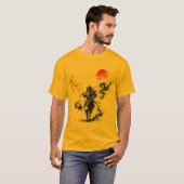 Ink Wash Samurai Warrior T-Shirt (Vorne ganz)
