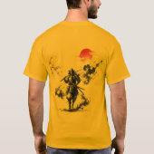 Ink Wash Samurai Warrior T-Shirt (Rückseite)