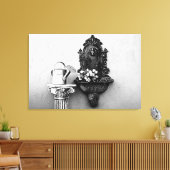 INK-WIRKUNG auf Gusseisen auf gestreckter Leinwand (Insitu (Wohnzimmer))