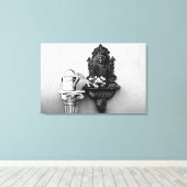 INK-WIRKUNG auf Gusseisen auf gestreckter Leinwand (Insitu (Holzboden))