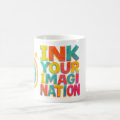 "Ink Your Imagination" - CMYK-Inspiriert Retro-Typ Kaffeetasse (Mittel)