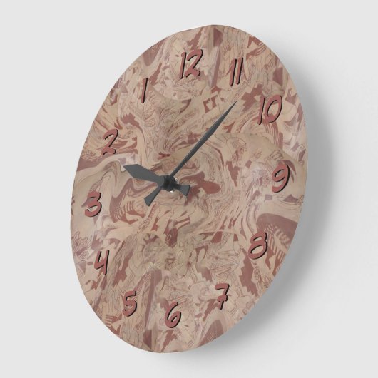 Inka Design Backwards Uhr Abstrakte Vase (Winkel)