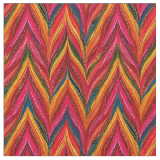 Inka-Feder-Chevron Stoff