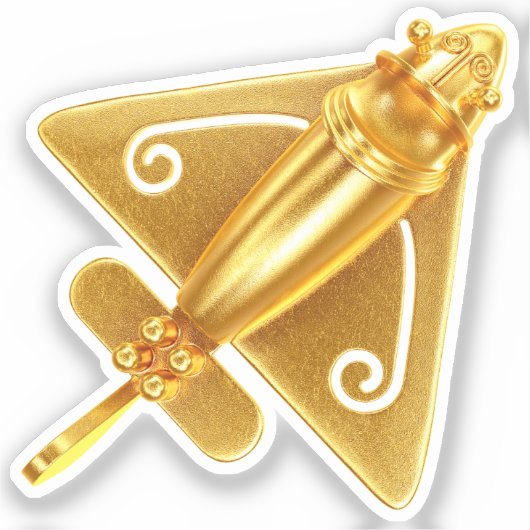 Inka-Flugzeug Aufkleber (Vorderseite)