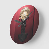 Inka Gold Zeremonialmesser (Tumi), Lima, Peru Runde Wanduhr (Winkel)