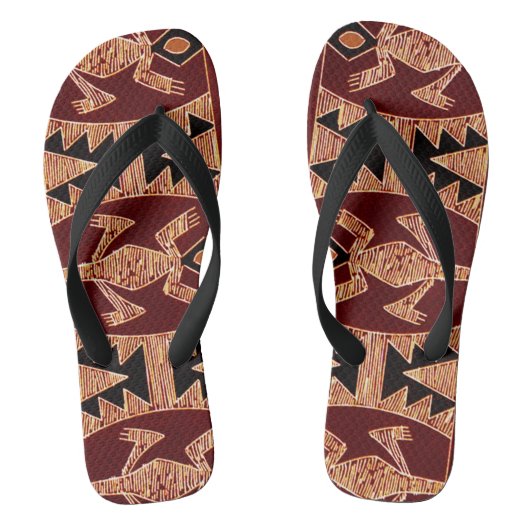 Inka-Indianerflecken Badesandalen (Fußbett)