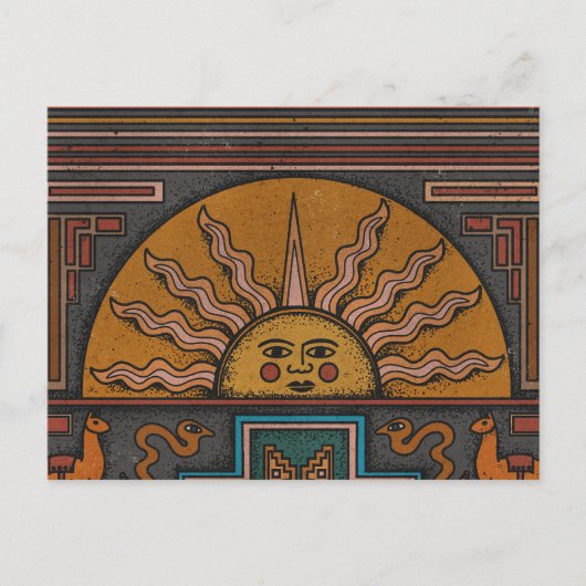 Inka-Kunst Ankündigungspostkarte (Vorderseite)