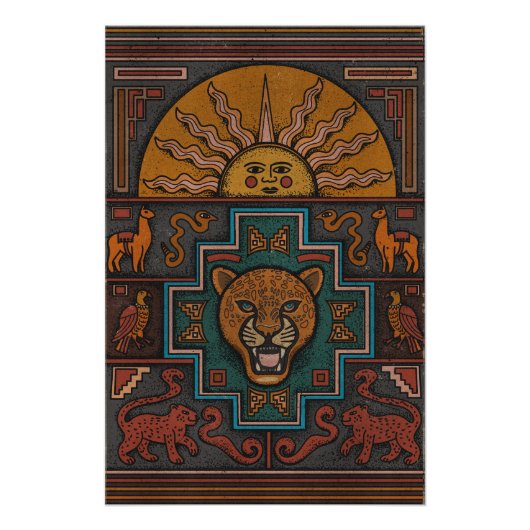 Inka-Kunst Poster (Vorderseite)