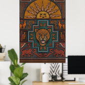 Inka-Kunst Poster (Heimbüro)