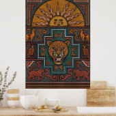 Inka-Kunst Poster (Küche)