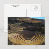 Inka Landwirtschaftliche Stätte in Moray, Peru Postkarte (Vorne/Hinten)