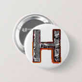 Inka ` s Schriftart, Buchstabe H Button (Vorne & Hinten)