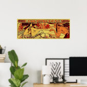 Inka Wein Alphonse Mucha Horizontal neu gestalten Poster (Heimbüro)