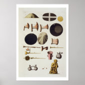 Inka-Werkzeuge und -Artefakte, Peru, aus 'Le Costu Poster (Vorne)