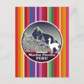 Inka-Zitadelle Machu Picchu Cusco Peru Postkarte (Vorderseite)