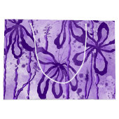 Inkalte Blume - Lilac Große Geschenktüte (Rückseite)