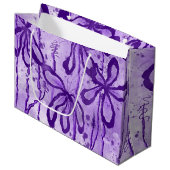 Inkalte Blume - Lilac Große Geschenktüte (Vorderseite Schrägansicht)