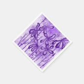 Inkalte Blume Violet Sky Serviette (Ecke)