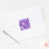 Inkalte Blume Violet Sky Square Sticker (Umschlag)