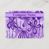 Inkalte Blume Violet Sky Terminkarte (Rückseite)