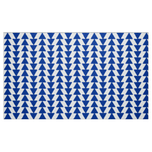 Inkalte Dreiecke - Navy Blue auf Weiß Stoff
