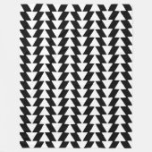 Inkalte Dreiecke - weiß auf schwarz Fleecedecke (Vorderseite)