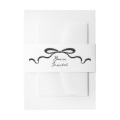 Inkalte Ribbons und Bow Einladungsbanderole (Vorderseite Beispiel)