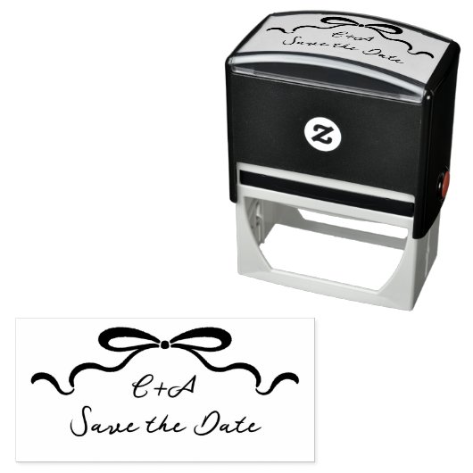 Inkalte Ribbons und Bow Permastempel (Beispiel)