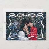 Inkalte Ribbons und Foto aus Bow Save The Date (Vorderseite)