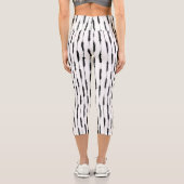 Inkalte Streifen Capri Leggings (Rückseite)