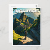 Inkapfad Peru Machu Picchu Wanderung Postkarte (Vorne/Hinten)