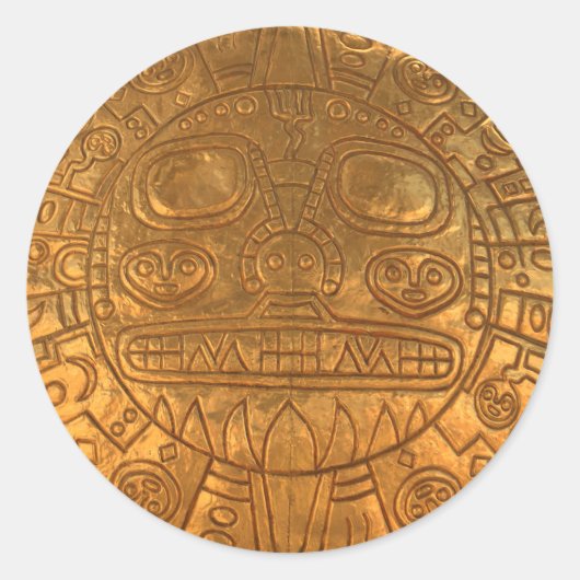 Inkapild Runder Aufkleber (Vorderseite)