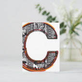 Inkas Schriftart, Buchstabe C Postkarte (Stehend Vorderseite)