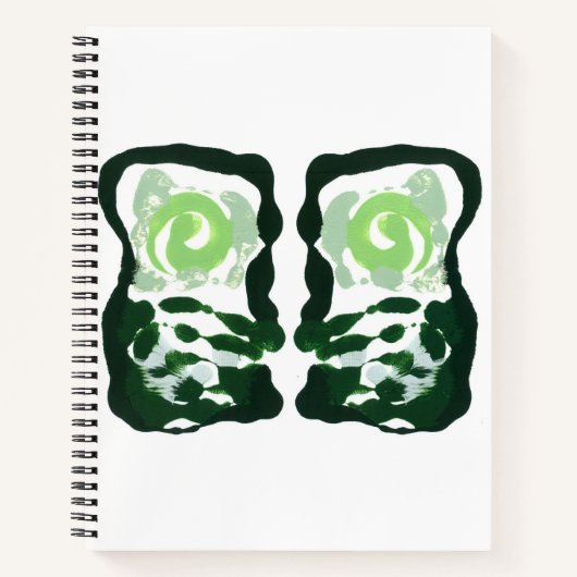 Inkblot Art Notebook Notizblock (Vorderseite)