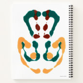 Inkblot Art Notebook Notizblock (Rückseite)