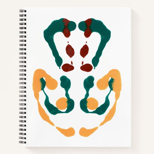 Inkblot Art Notebook Notizblock (Vorderseite)