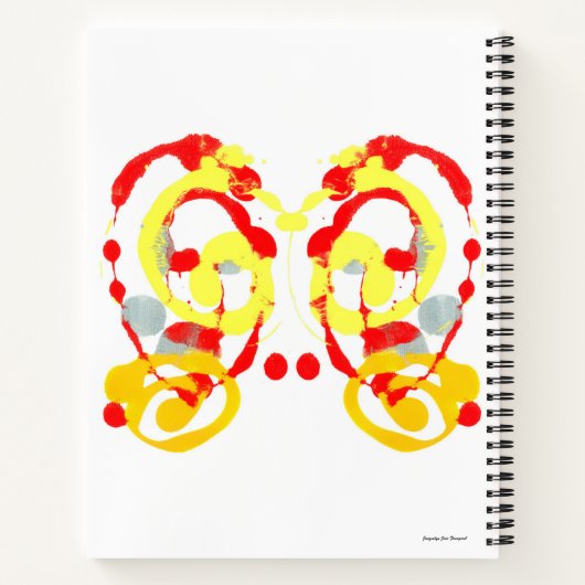 Inkblot Art Notebook Notizblock (Rückseite)