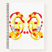 Inkblot Art Notebook Notizblock (Vorderseite)