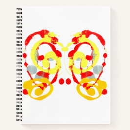 Inkblot Art Notebook Notizblock
