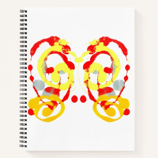 Inkblot Art Notebook Notizblock (Vorderseite)