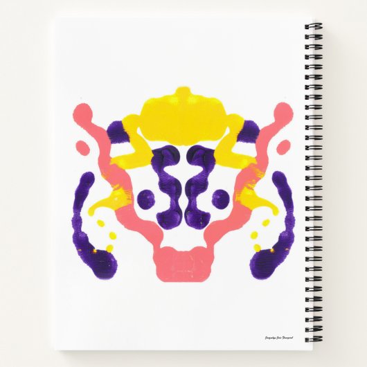 Inkblot Art Notebook Notizblock (Rückseite)