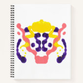 Inkblot Art Notebook Notizblock (Vorderseite)