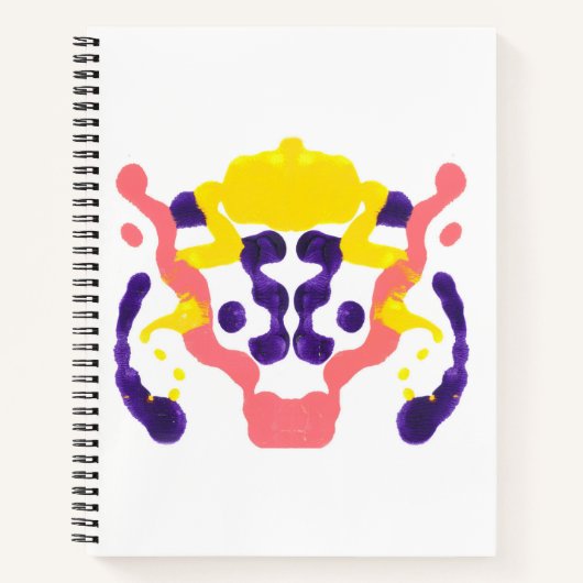 Inkblot Art Notebook Notizblock (Vorderseite)