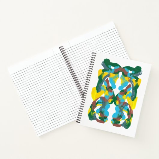 Inkblot Art Notebook Notizblock (Innenseite)